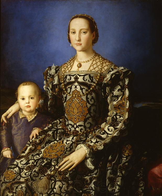Agnolo Bronzino Eleonora of Toledo and her Son Giovanni (mk08) Norge oil painting art